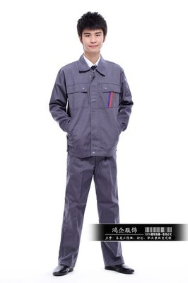 【工作服 套裝 男 工廠工程服制服 勞保服裝汽車維修工作服】?jī)r(jià)格,廠家,圖片,制服、工作服,廣州鴻企服飾-