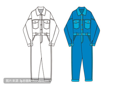 勞保服裝各個(gè)位置名稱